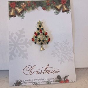 Holly Jolly Brooch Christmas Pin